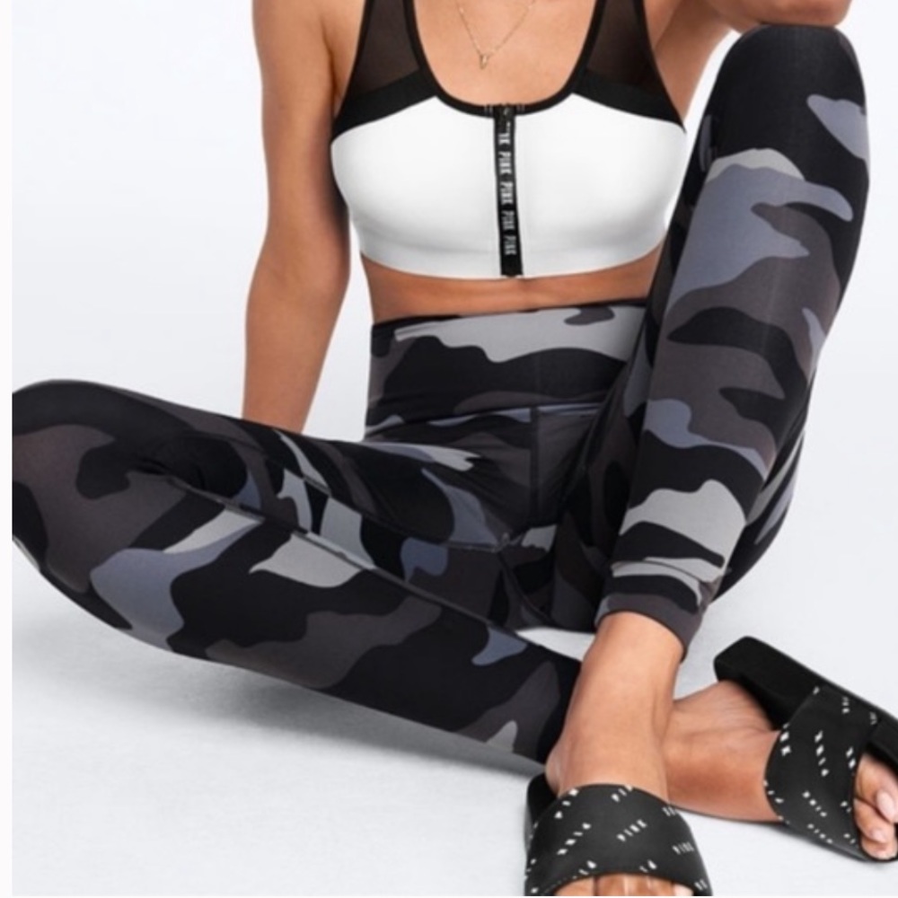 PINK Victoria’s Secret Ultimate Gray Camo Leggings